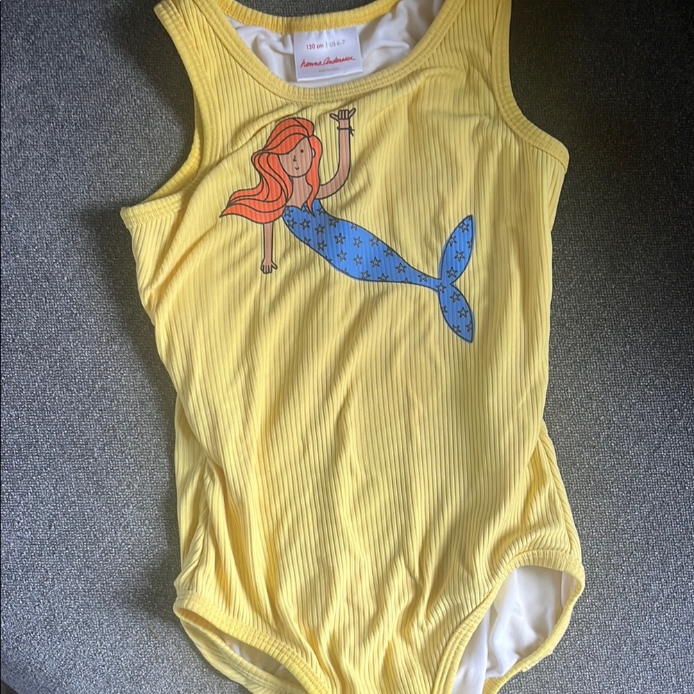 Yellow Mermaid Kids One Piece by Hanna Andersson